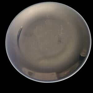 Set of 4 Vintage Blue Ceramic Plates 7.5" Glossy Finish Modern Minimalist